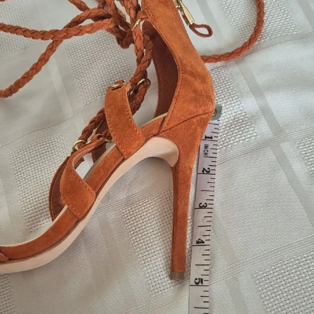 Marciano Women's Rust Lace-Up Heels - Picture 7 of 16